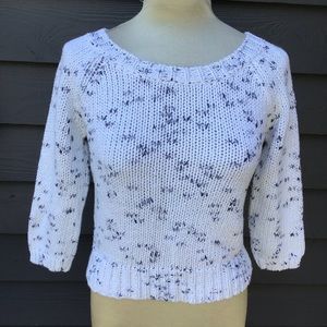AMERICAN EAGLE chunky cropped marled sweater M